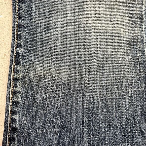 Vtg 7 For All Mankind 7FAM Size 28 Jeans Boy Cut Button Fly Low Rise Stretch - Picture 11 of 13